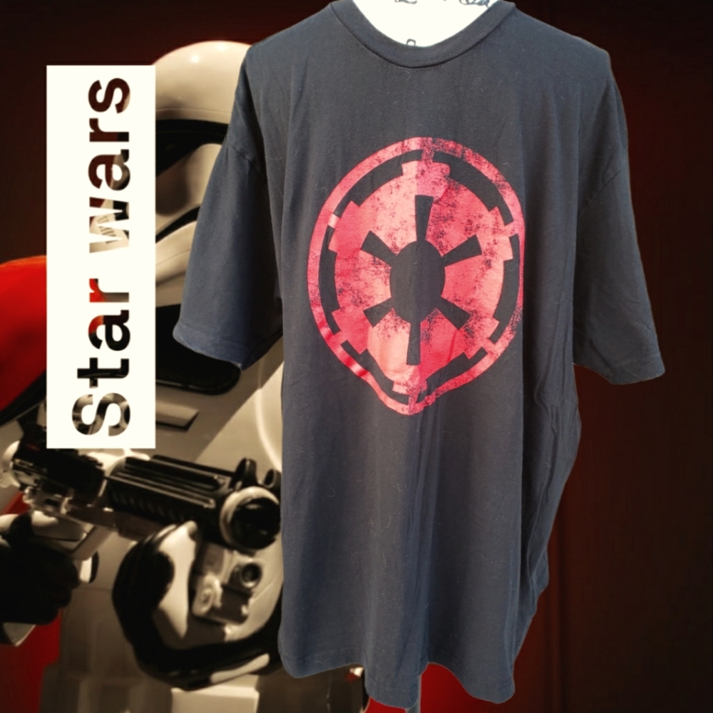 Mens Star Wars Black Sith logo Tee